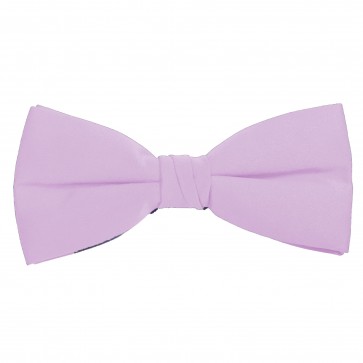 Lavender Bow Tie Solid Pre-tied Satin Mens Ties
