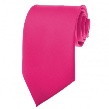 Fuchsia Ties Mens Solid Color Neckties