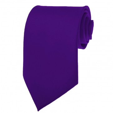 Solid Dark Purple Skinny Ties Solid Color 2 Inch Mens Neckties
