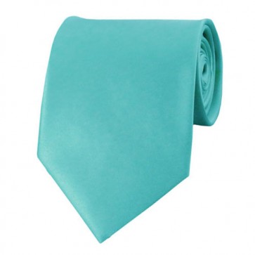 Aqua Green Solid Color Ties Mens Neckties
