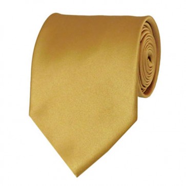 Honey Gold Solid Color Ties Mens Neckties