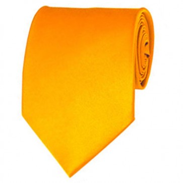 Golden Yellow Solid Color Ties Mens Neckties