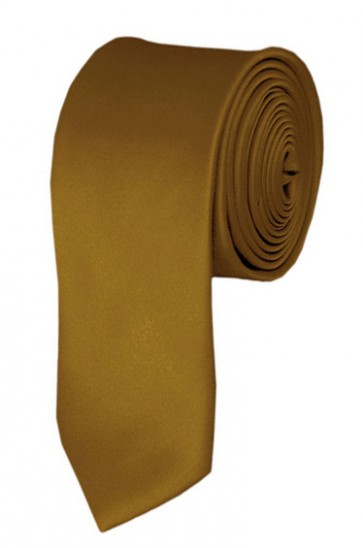 Skinny Copper Ties Solid Color 2 Inch Tie Mens Neckties