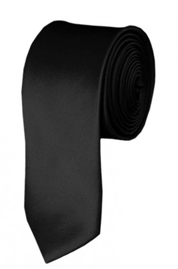 Black Boys Tie 48 Inch Necktie Kids Neckties