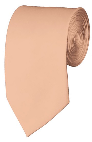 Slim Light Salmon Necktie 2.75 Inch Ties Mens Solid Color Neckties