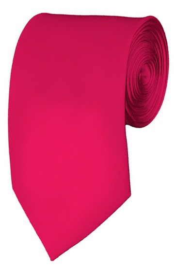 Slim Fuchsia Necktie 2.75 Inch Ties Mens Solid Color Neckties