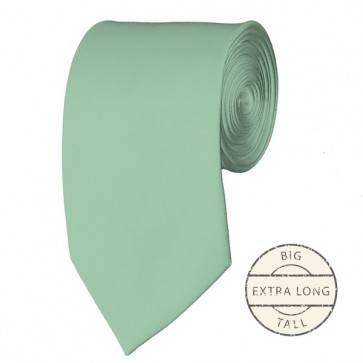 Light Sage Extra Long Tie Solid Color Ties Mens Neckties