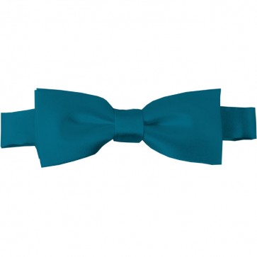 Oasis Blue Bow Tie Pre-tied Satin Boys Ties