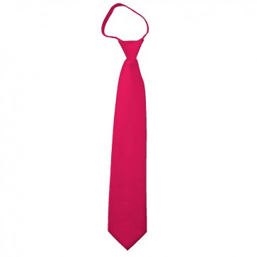 Solid Fuchsia Zipper Ties Mens Neckties