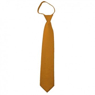 Solid Gold Bar Zipper Ties Mens Neckties