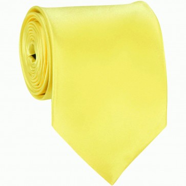 Sunshine Yellow Solid Color Ties Mens Neckties