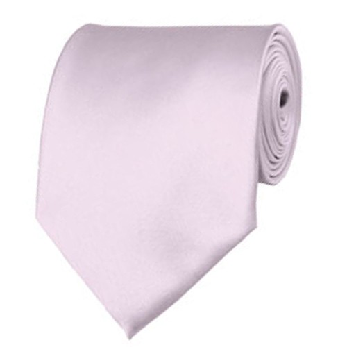Light Pink Neckties Solid Color Ties Stanard Adult Size Wholesale