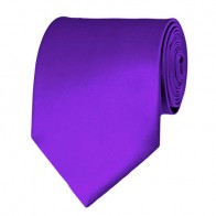 Plum Violet Solid Color Ties Mens Neckties