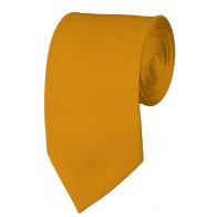 Slim Gold Bar Necktie 2.75 Inch Ties Mens Solid Color Neckties