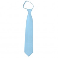 Solid Powder Blue Zipper Ties Mens Neckties