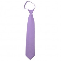 Solid Lavender Boys Zipper Ties Kids Neckties