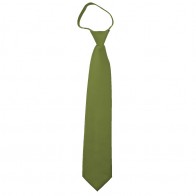 Solid Olive Green Zipper Ties Mens Neckties