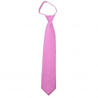 Solid Hot Pink Zipper Ties Mens Neckties