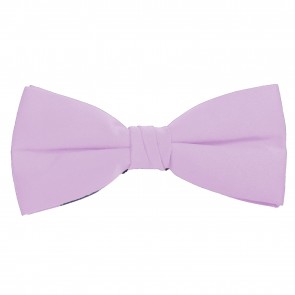 Lavender Bow Tie Solid Pre-tied Satin Mens Ties