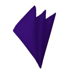 Solid Dark Purple Hanky Mens Handkerchief Pocket Square