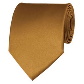 Copper Solid Color Ties Mens Neckties