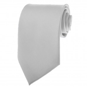 Silver Ties Mens Solid Color Neckties