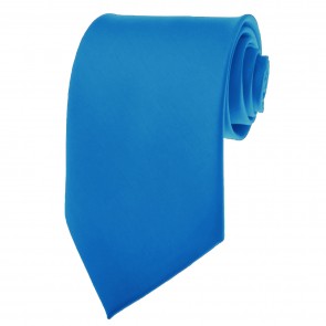 Light Royal Blue Ties Mens Solid Color Neckties