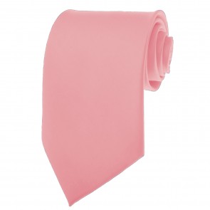 Pink Ties Mens Solid Color Neckties