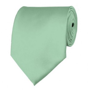 Light Sage Solid Color Ties Mens Neckties