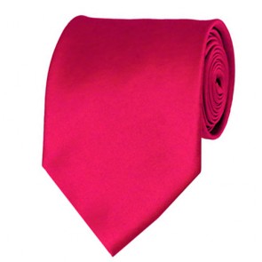 Fuchsia Solid Color Ties Mens Neckties