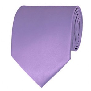 Lavender Solid Color Ties Mens Neckties