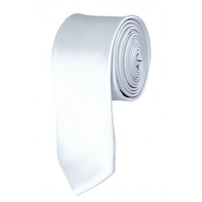 White Boys Tie 48 Inch Necktie Kids Neckties