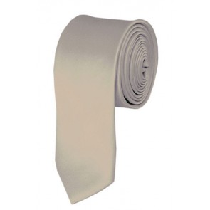Skinny Beige Ties Solid Color 2 Inch Tie Mens Neckties