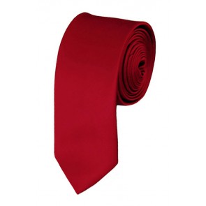 Skinny Crimson Ties Solid Color 2 Inch Tie Mens Neckties