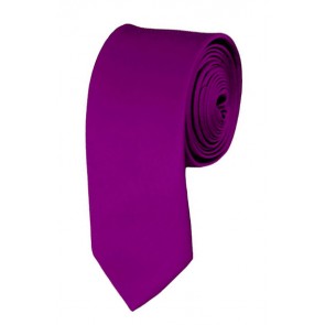 Skinny Violet Ties Solid Color 2 Inch Tie Mens Neckties