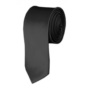 Skinny Charcoal Ties Solid Color 2 Inch Tie Mens Neckties