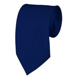 Slim Navy Necktie 2.75 Inch Ties Mens Solid Color Neckties