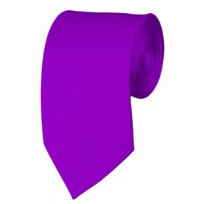 Slim Violet Necktie 2.75 Inch Ties Mens Solid Color Neckties