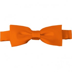 Orange Bow Tie Pre-tied Satin Boys Ties