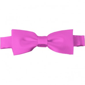 Hot Pink Bow Tie Pre-tied Satin Boys Ties