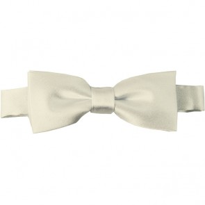 Cream Bow Tie Pre-tied Satin Boys Ties