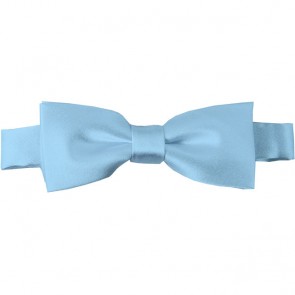 Powder Blue Bow Tie Pre-tied Satin Boys Ties