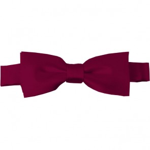 Raspberry Bow Tie Pre-tied Satin Boys Ties