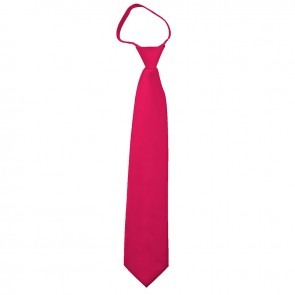 Solid Fuchsia Zipper Ties Mens Neckties