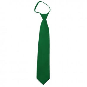 Solid Kelly Green Zipper Ties Mens Neckties