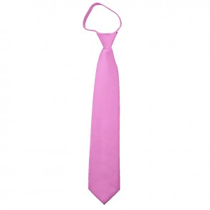 Solid Hot Pink Zipper Ties Mens Neckties