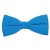 Peacock Blue Bow Tie Solid Pre-tied Satin Mens Ties