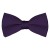 Solid Eggplant Bow Tie Pre-tied Satin Mens Ties