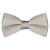 Solid Platinum Bow Tie Pre-tied Satin Mens Ties