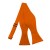 Solid Orange Self Tie Bow Tie Satin Mens Ties